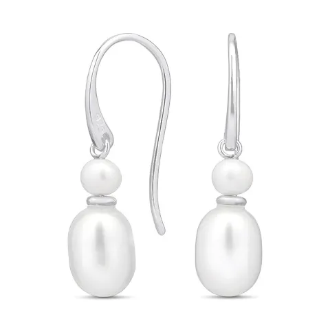 7-7,5 mm helmi korvarenkaat  hopea