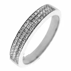 Timantti valkokultasormus 14 karaatin valkokultaa 0,18 ct