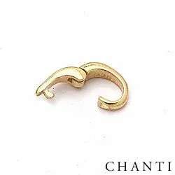 Rannekorujen CARI lukot kullattua hopeaa kanssa kiiltävä pinta