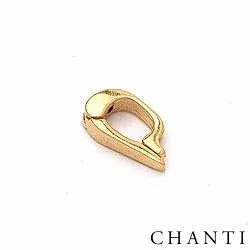 Riipusten CARI lukot kullattua hopeaa kanssa kiiltävä pinta