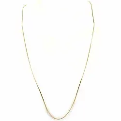 pitkä venetsiakaulaketju kullattua hopeaa 80 cm x 1,2 mm