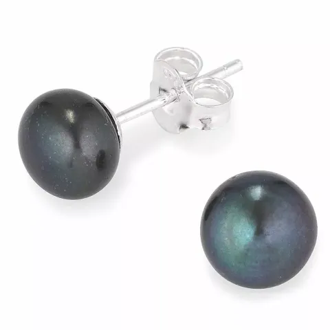 7-7,5 mm helminappikorvakorut hopeaa