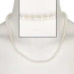 50 CM valkoinen AA-graded helmikaulaketjut  makeanveden helmi.