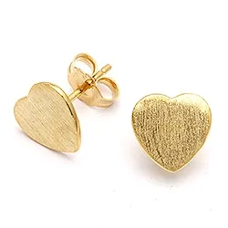 Sydänkorvakorut  kullattu hopea