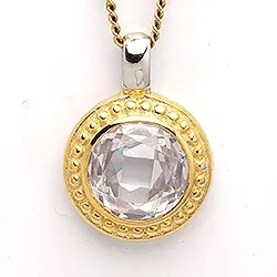 Pyöreä riipus  kullattua hopeaa