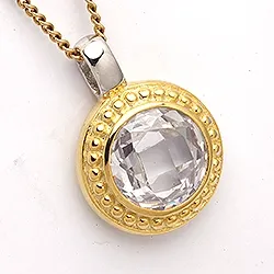 Pyöreä riipus  kullattua hopeaa