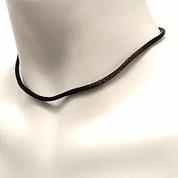 musta puuvillanauha hopeaa 45 cm x