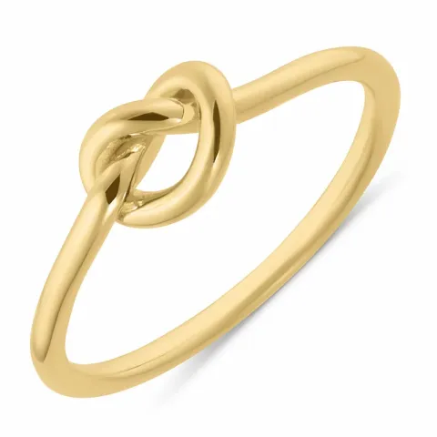 solmu sormus kullattua hopeaa