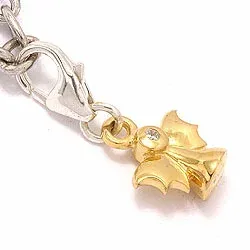 Enkeli charm kullattua hopeaa