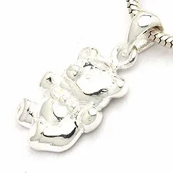 Nalle riipus  hopeaa