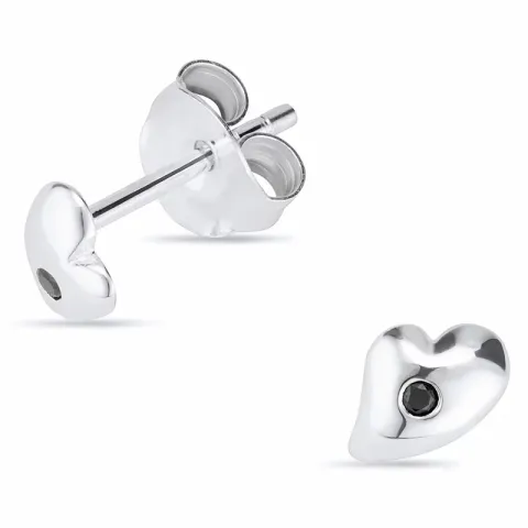 Sydän korvarenkaat  hopeaa