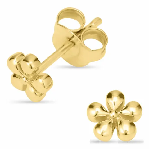 kukkakorvakorut  kullattua hopeaa