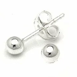 4 mm kuula korvarenkaat hopea