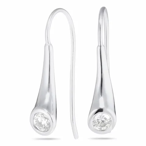 Pitkät korvarenkaat  hopea