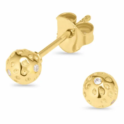 Kuula nappikorvakorut  kullattua hopeaa