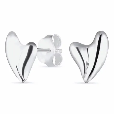 Sydän nappikorvakorut  hopea