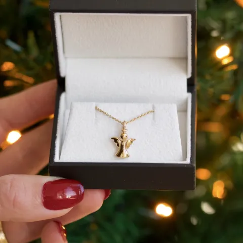 enkeli riipus  kullattua hopeaa