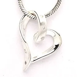 sydän riipus  hopeaa