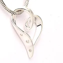 sydän riipus  hopeaa