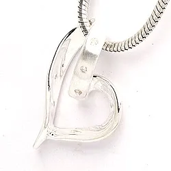 sydän riipus  hopeaa