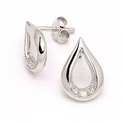 Pisara korvarenkaat  rodinoitua hopeaa