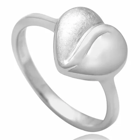 sydän sormus hopeaa