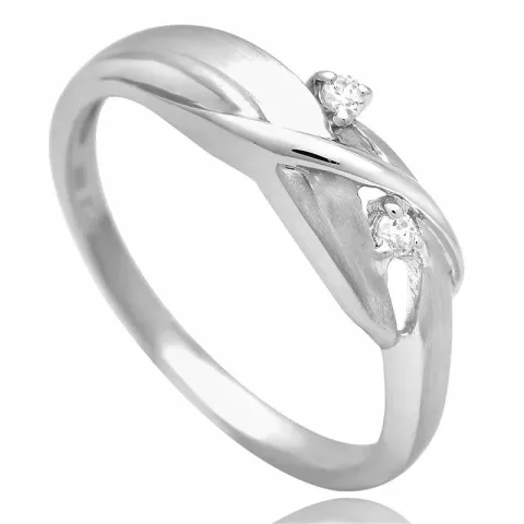 Abstrakti zirkoni sormus hopeaa