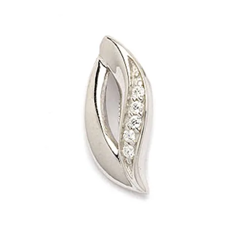 Abstrakti riipus  rodinoitua hopeaa