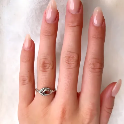 Elegantti zirkoni hopeasormukset hopeaa