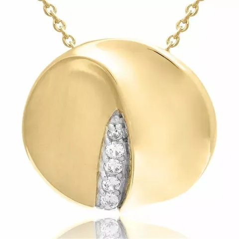 pyöreä kaulaketju kullattua hopeaa