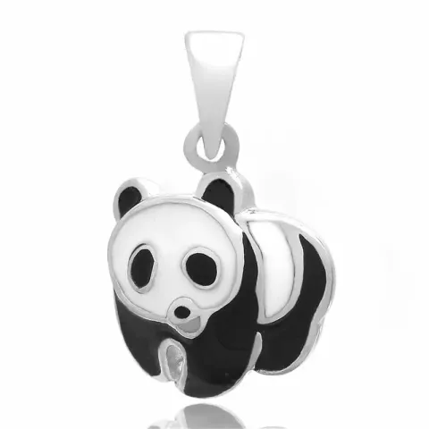 panda riipus  hopeaa