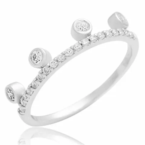 Ihastuttavia zirkoni sormus hopeaa