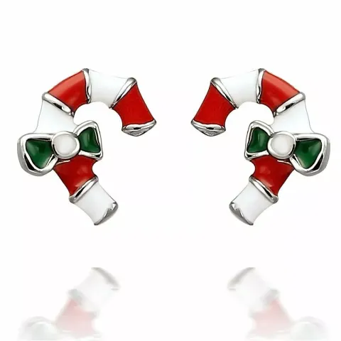 joulukarkkikeppi korvarenkaat  hopea