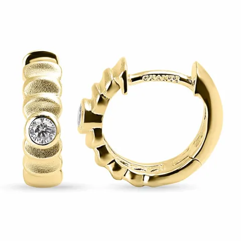 14 mm zirkoni rengas kullattu hopea