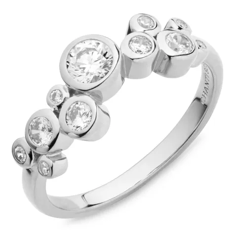 zirkoni sormus hopea - Bubbly Sparkle