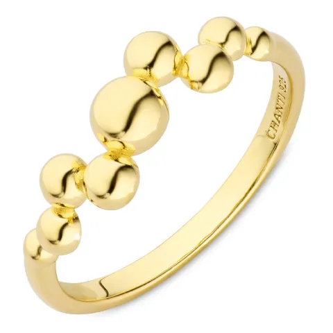 kuula sormus kullattua hopeaa - Bubbly Pure