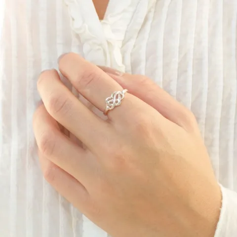 ääretön-merkki sormus hopeaa - Amoré