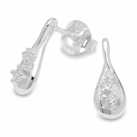 Pieniä pisara korvarenkaat  hopea