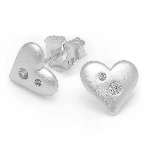 sydän korvarenkaat  hopea