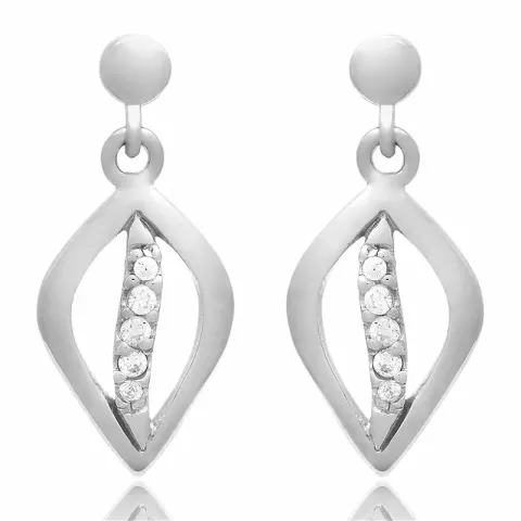 setti korvakorut ja kaulaketjut  hopeaa valkoinen zirkoni