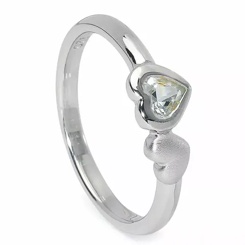 sydän sormus hopeaa