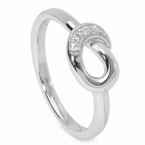 Ovaali zirkoni sormus hopeaa