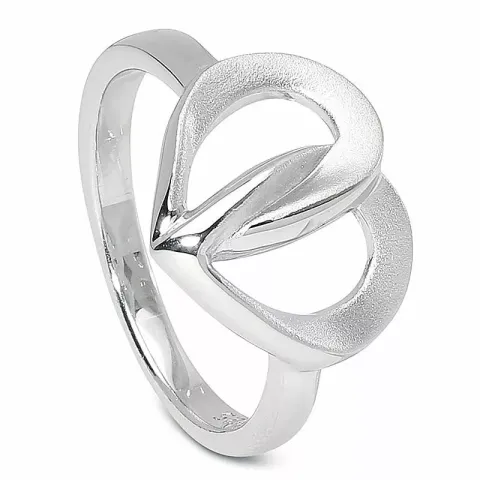 sydän sormus hopeaa