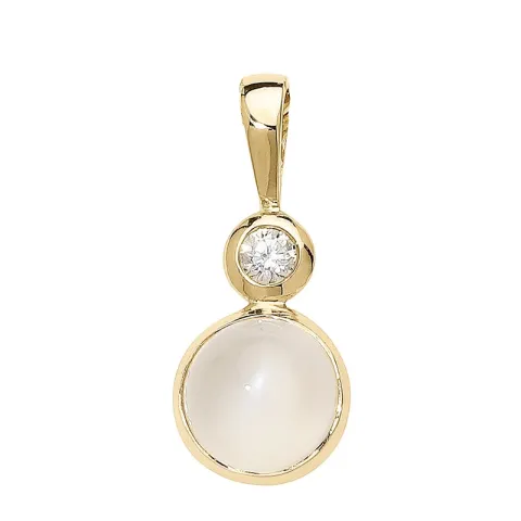 pyöreä riipus  9 karaatin kultaa