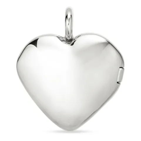 15 x 16 mm sydän medaljonki  hopeaa