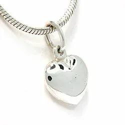 11 x 10 mm sydän riipus hopeaa
