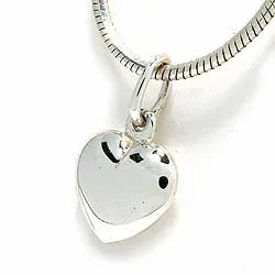 11 x 10 mm sydän riipus hopeaa