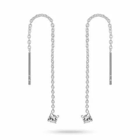 pitkät ketjukorvakorut  hopea