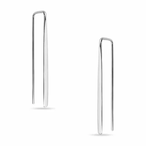 pitkät korvarenkaat  hopea