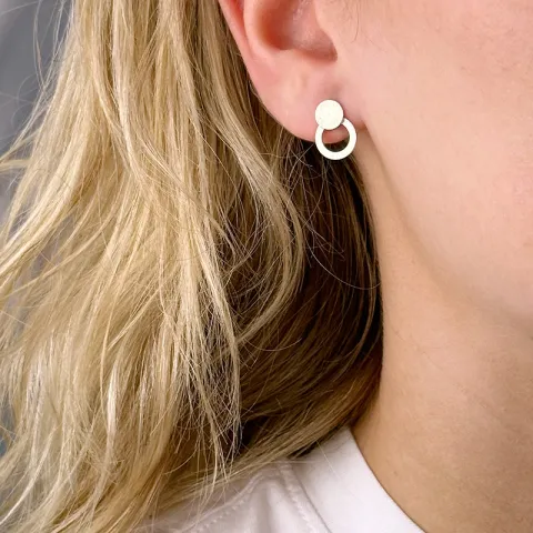 pyöreitä korvarenkaat  hopea